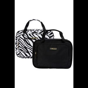 JOY 2-pack Light & Chic World Traveler Toiletry Cases Safari/Black